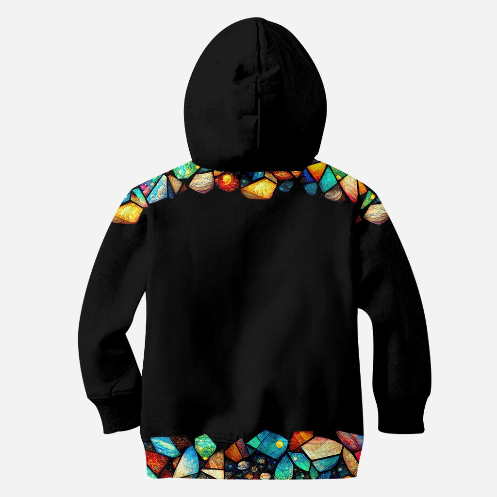 Mom Butterfly Colorful Stained Glass Pattern - Personalized Mother All Over Shirt