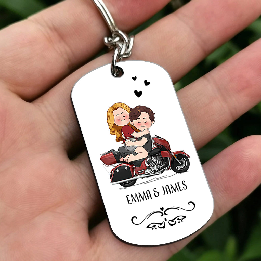 I Will Ride You - Personalized Couple Stainless Steel Keychain
