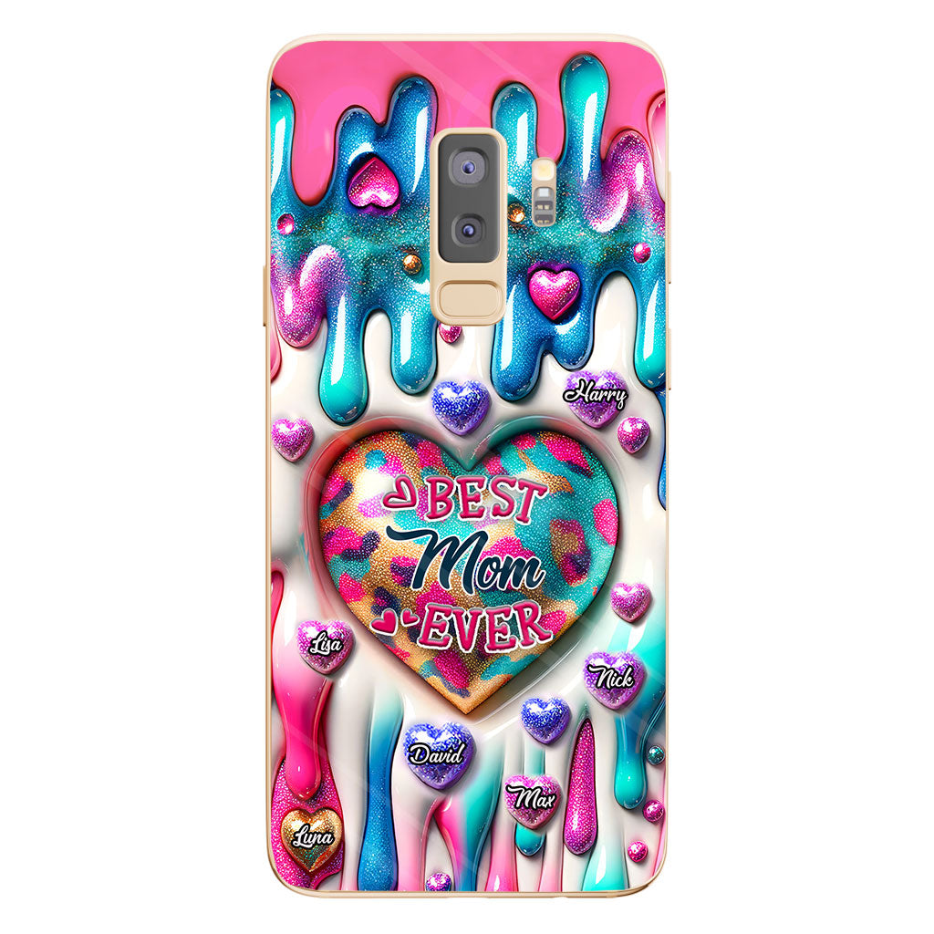 Best Mom Grandma Ever - Personalized Mother Clear Phone Case