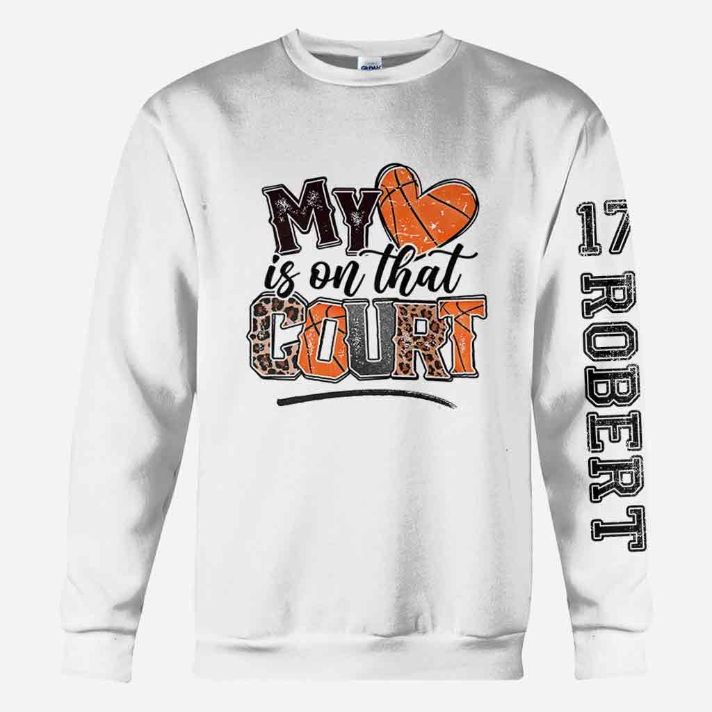 Mein Herz schlägt für diesen Basketballplatz – Personalisiertes Basketball-Shirt