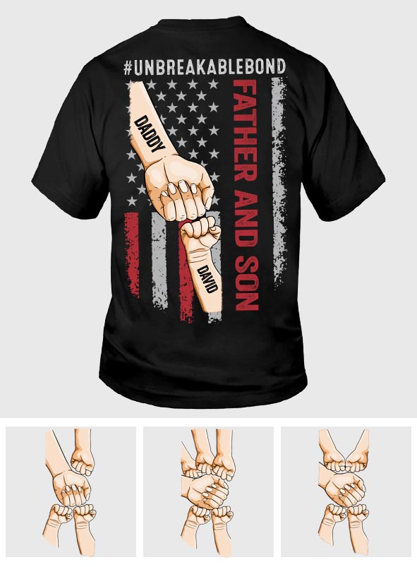 Father Son Unbreakable Bon - Personalized Father T-shirt and Hoodie