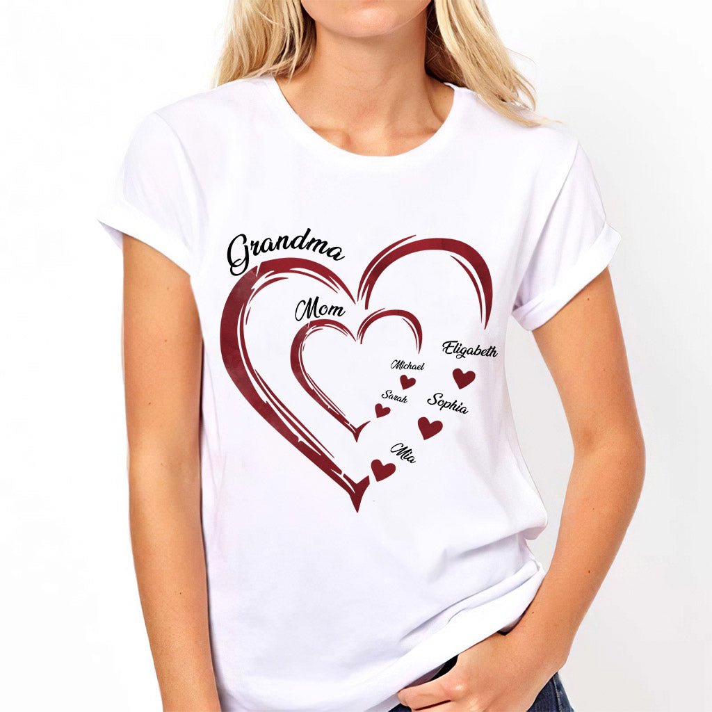 Les chéris de mamie/maman - T-shirt et sweat à capuche personnalisés pour mamie