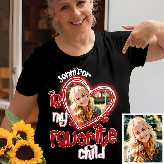 Mom's Favorite Child - Personalized Mother T-shirt And Hoodie