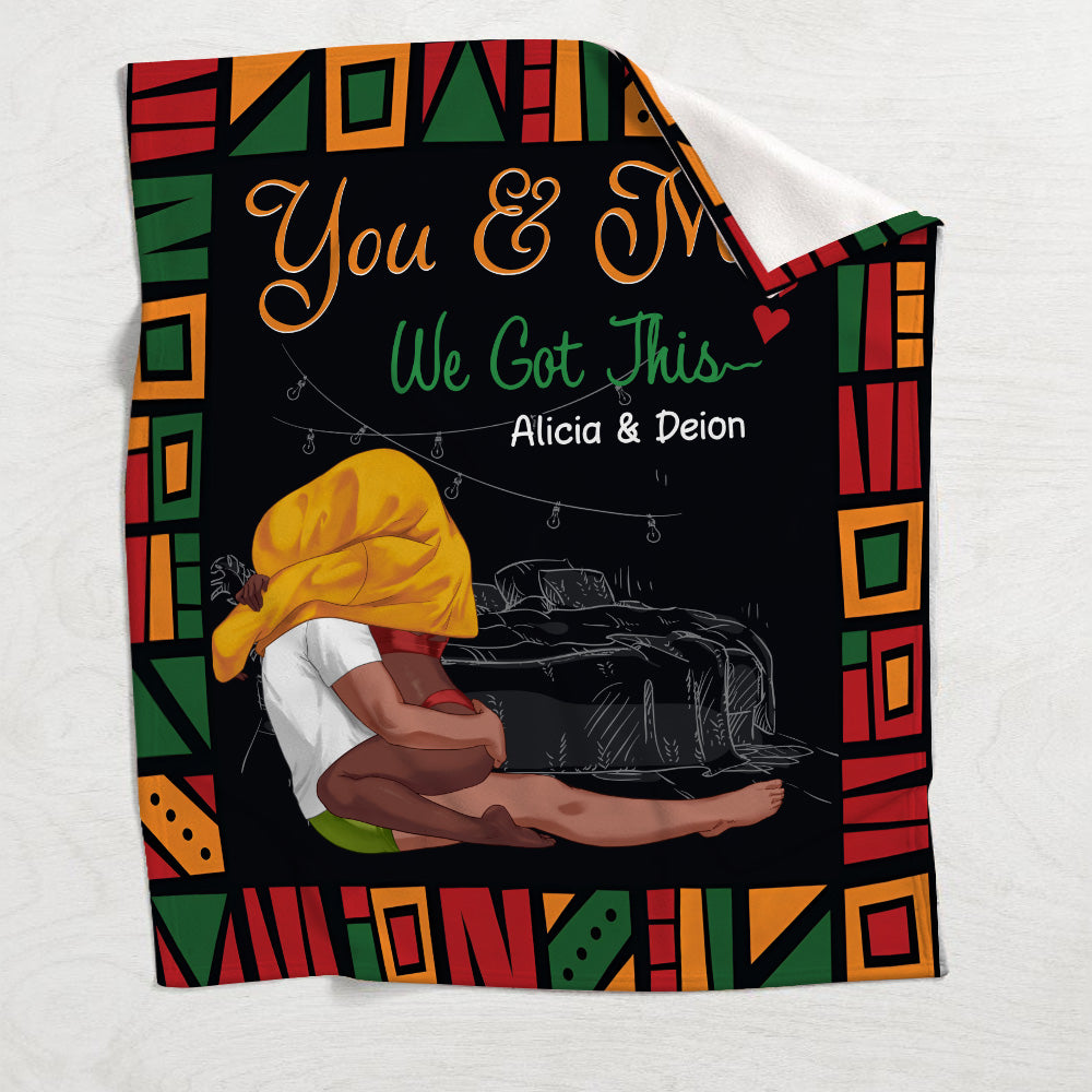 We Got This - Personalized Couple Blanket