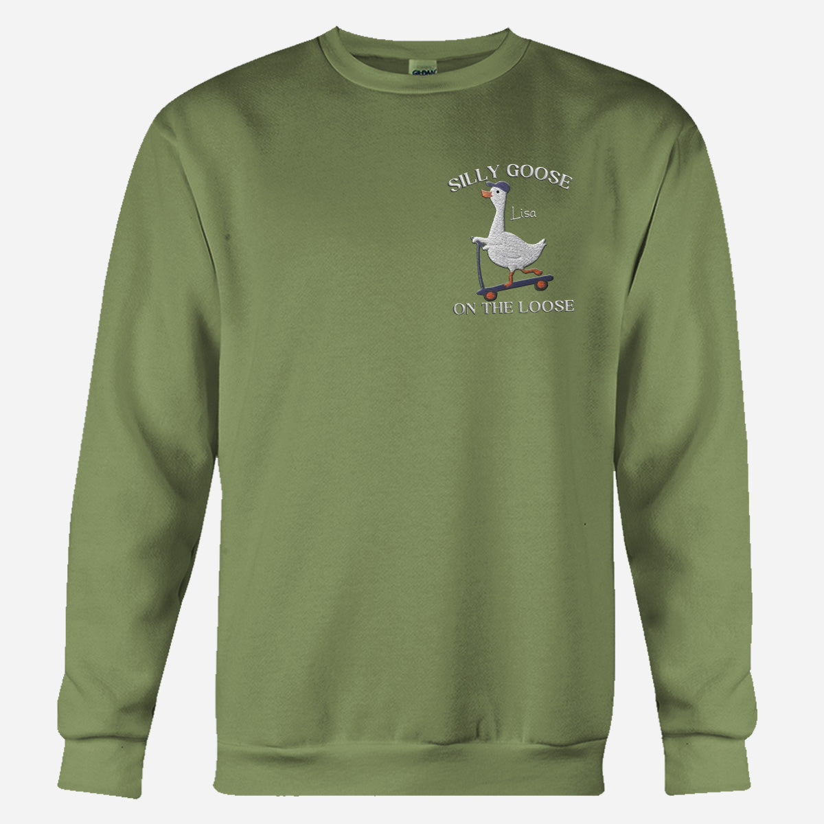 Besticktes Sweatshirt mit sarkastischem Spruch – Personalisierter Pullover mit Stickerei