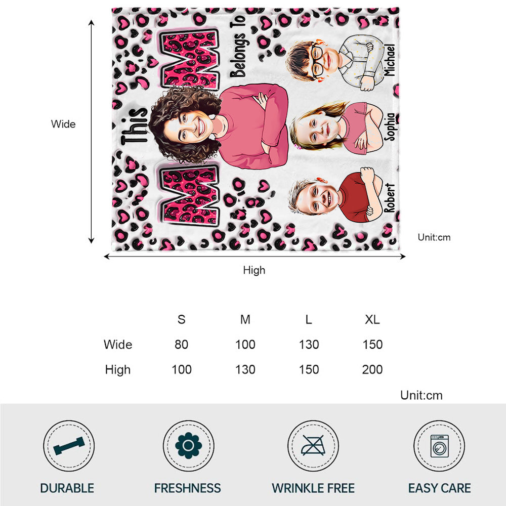 This Mom Belongs To - Personalized Mother Blanket