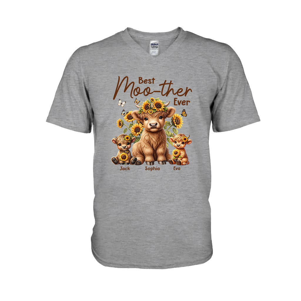 Best Moo-ther Ever - Personalized Mother T-shirt And Hoodie