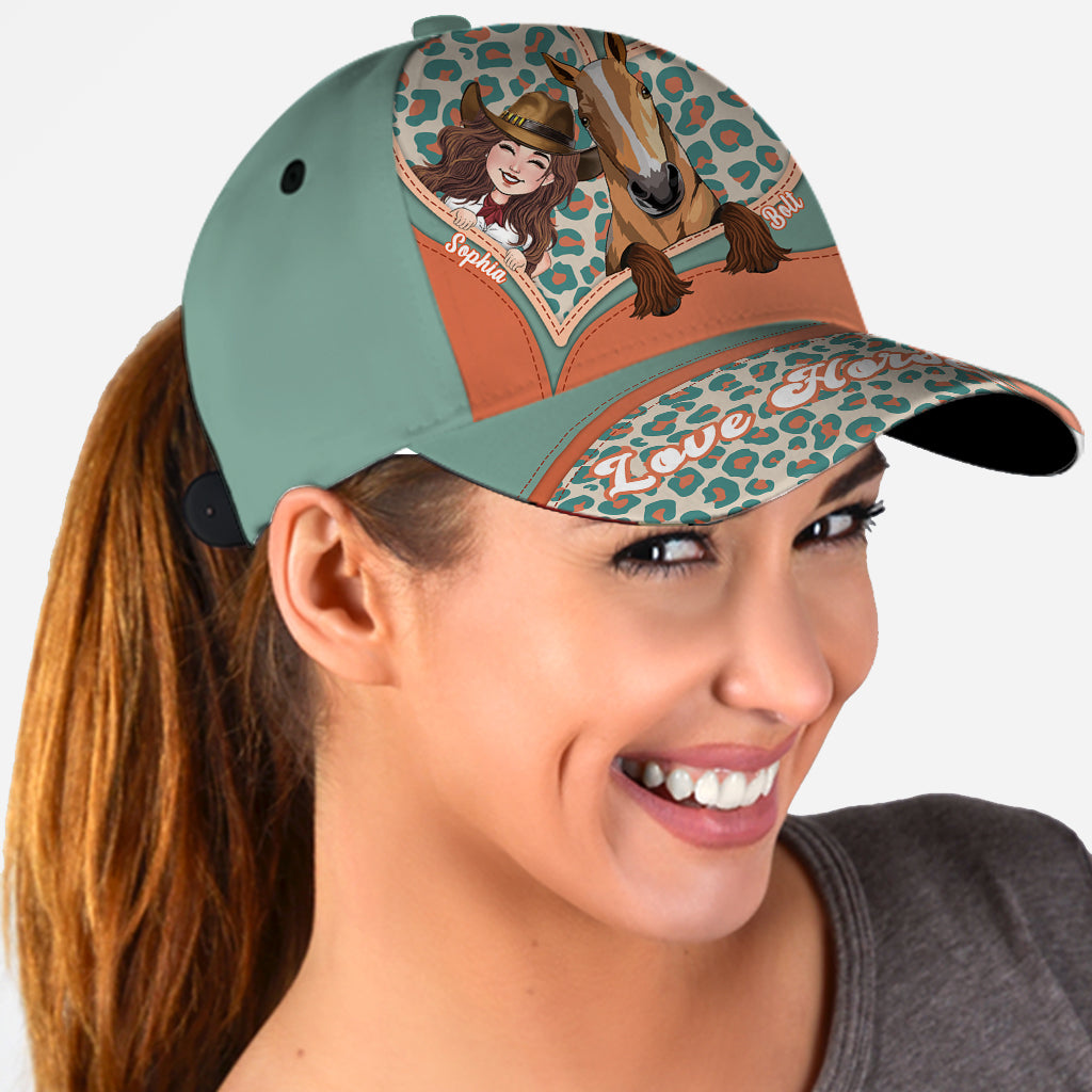 Pensez aux chevaux - Casquette classique personnalisée à motif cheval