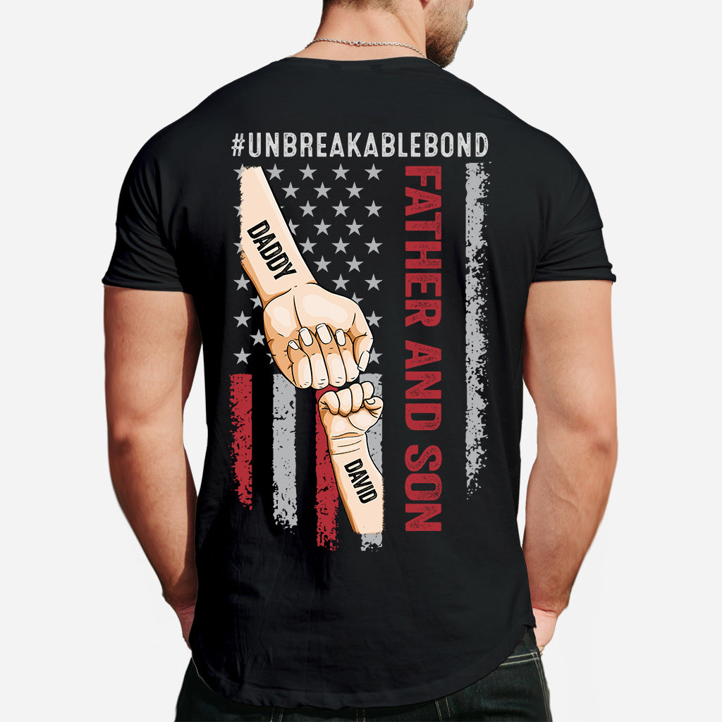 Father Son Unbreakable Bon - Personalized Father T-shirt and Hoodie