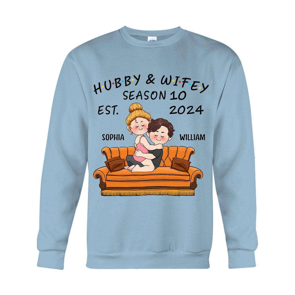 Hubby & Wifey - Personalized Husband And Wife T-shirt And Hoodie