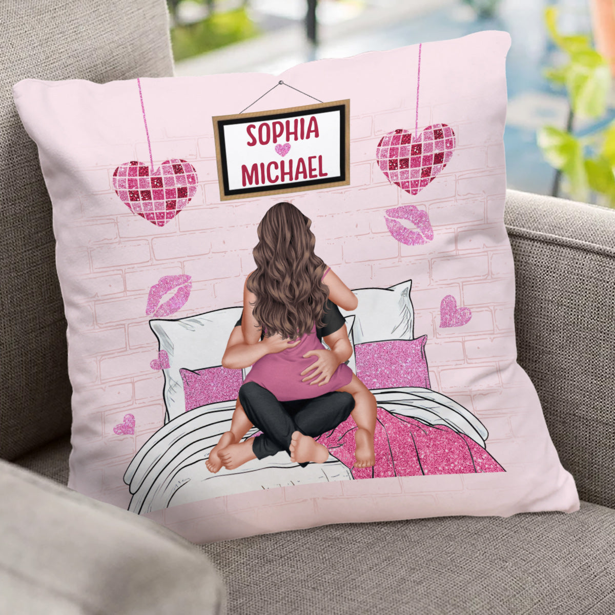 In My Lover Era - Personalized Couple Throw Pillow