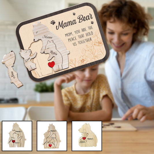Mom You Are The Piece That Hold Us Together - Personalized Mother Name Puzzle