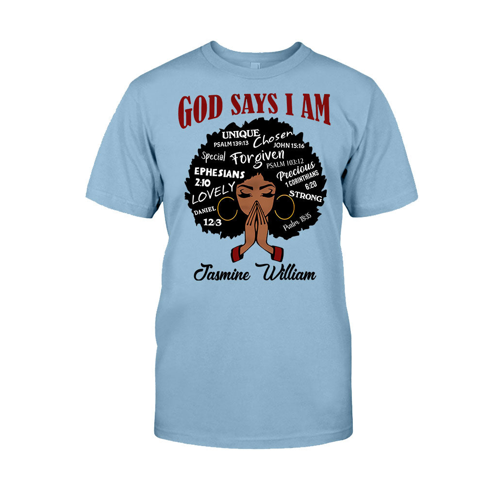 Gott sagt, ich bin es – Personalisiertes T-Shirt und Hoodie für Afroamerikaner