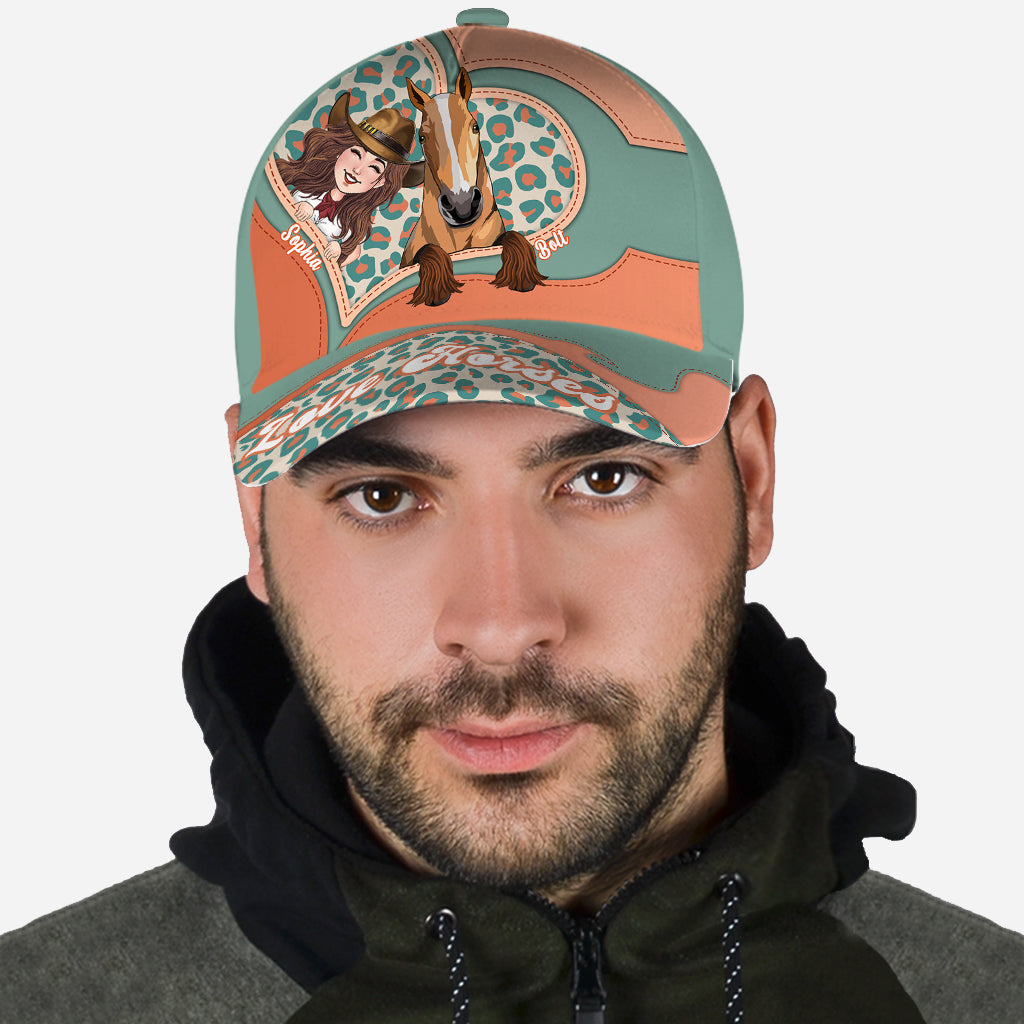 Pensez aux chevaux - Casquette classique personnalisée à motif cheval