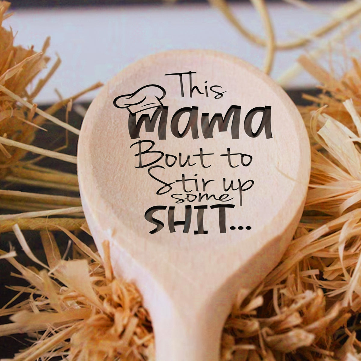 Mom/ Nana/ Mama... Cooks The Best Food - Personalized Mother Wooden Spoon
