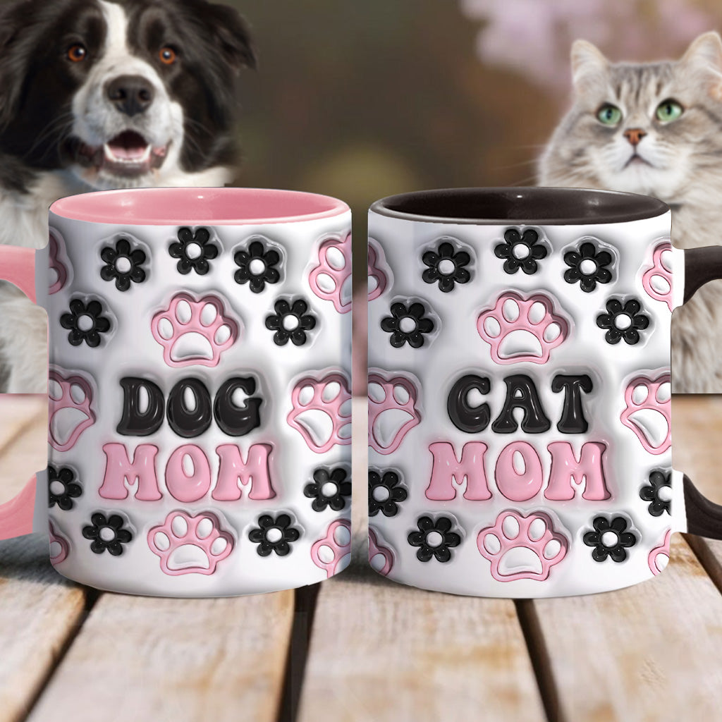 Maman de chien, maman de chat, papa de chien… - Mug personnalisé avec motif chien