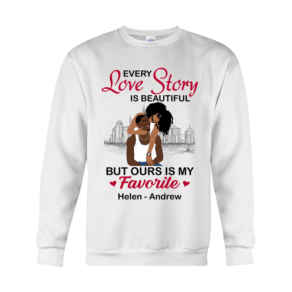 Unsere Geschichte ist meine Lieblingsgeschichte – personalisiertes T-Shirt und Hoodie für Afroamerikaner