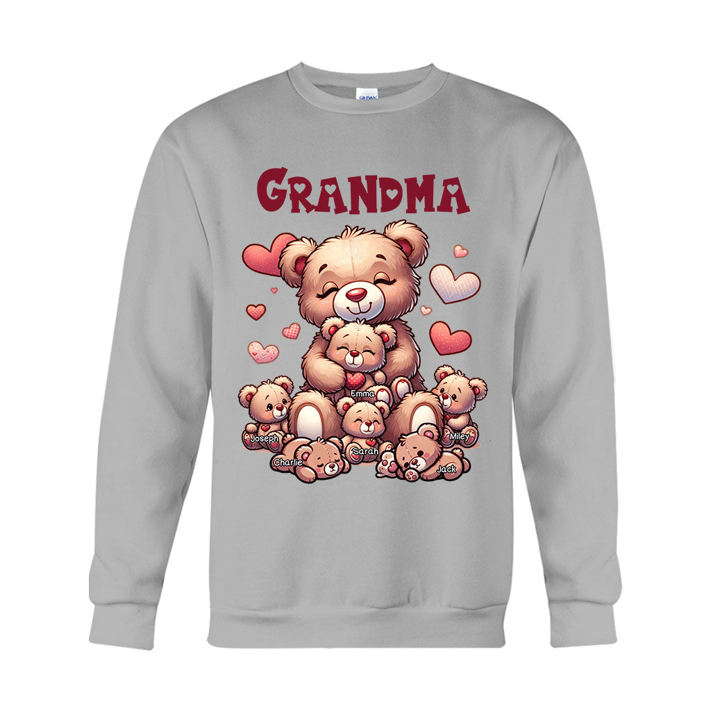 Grandma Bear - Personalized Grandma T-shirt And Hoodie