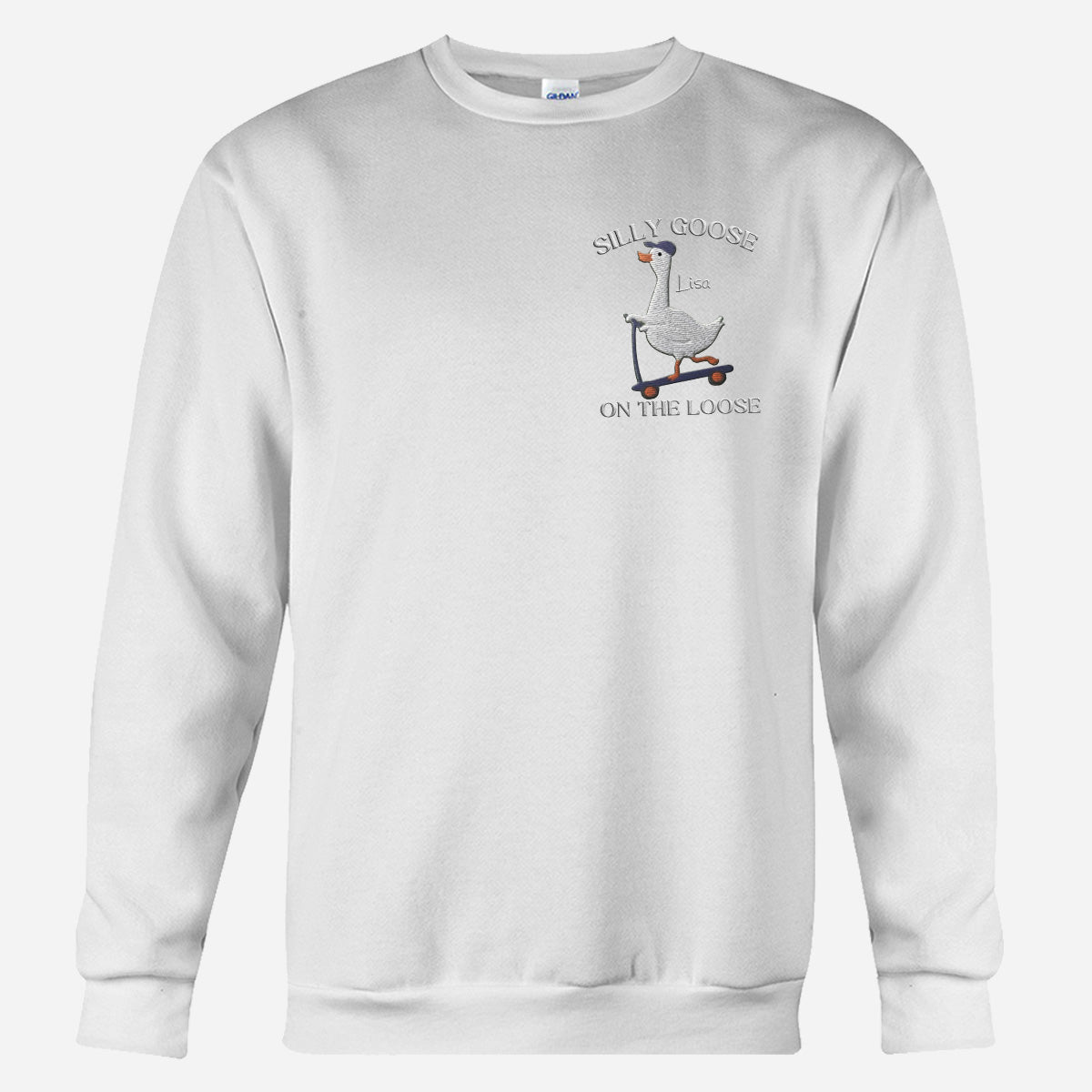 Besticktes Sweatshirt mit sarkastischem Spruch – Personalisierter Pullover mit Stickerei