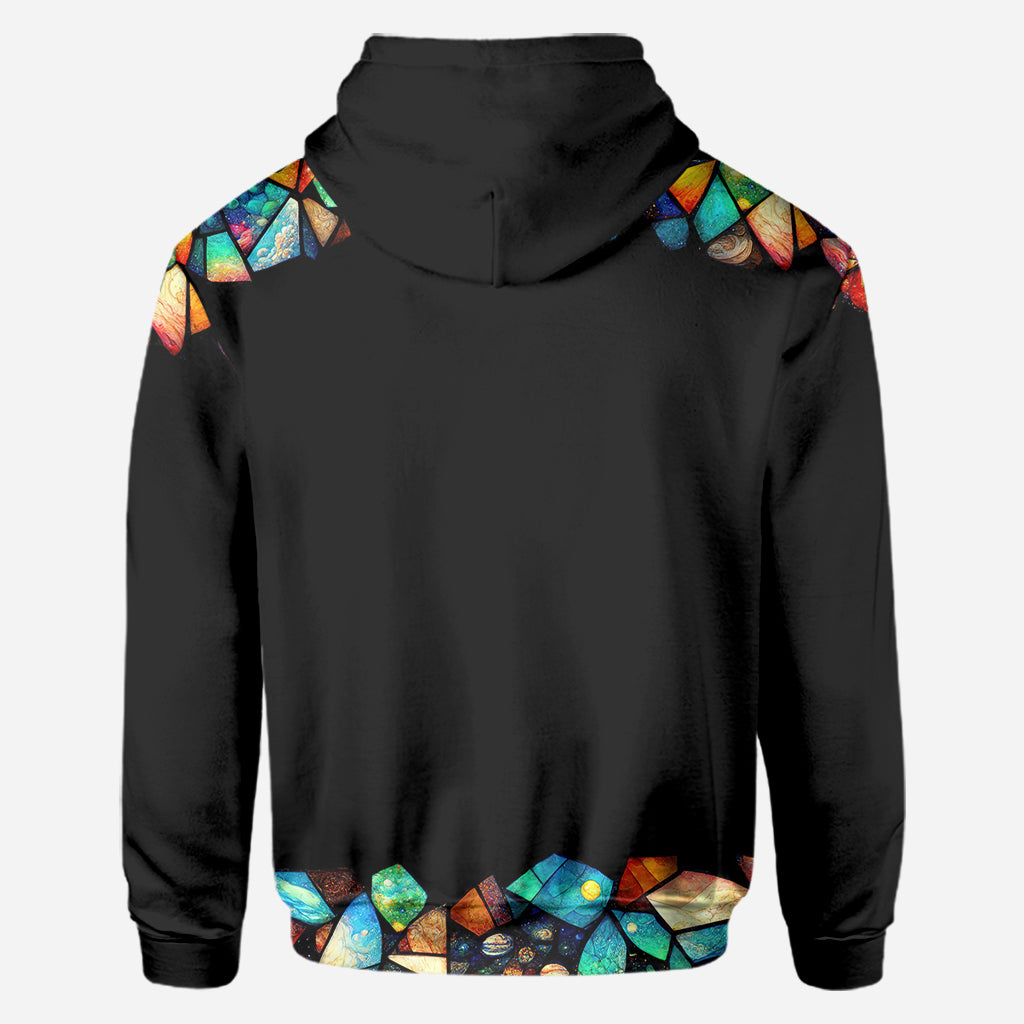 Mom Butterfly Colorful Stained Glass Pattern - Personalized Mother All Over Shirt