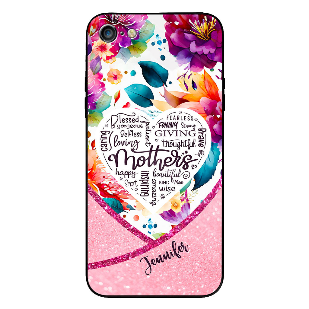 Mothers Is Beautiful Vibrant Floral - Personalized Mother Clear Phone Case
