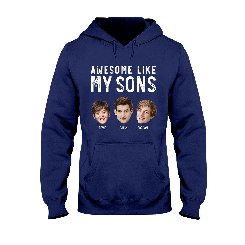 Awesome Like My Children - Personalized Father T-shirt And Hoodie
