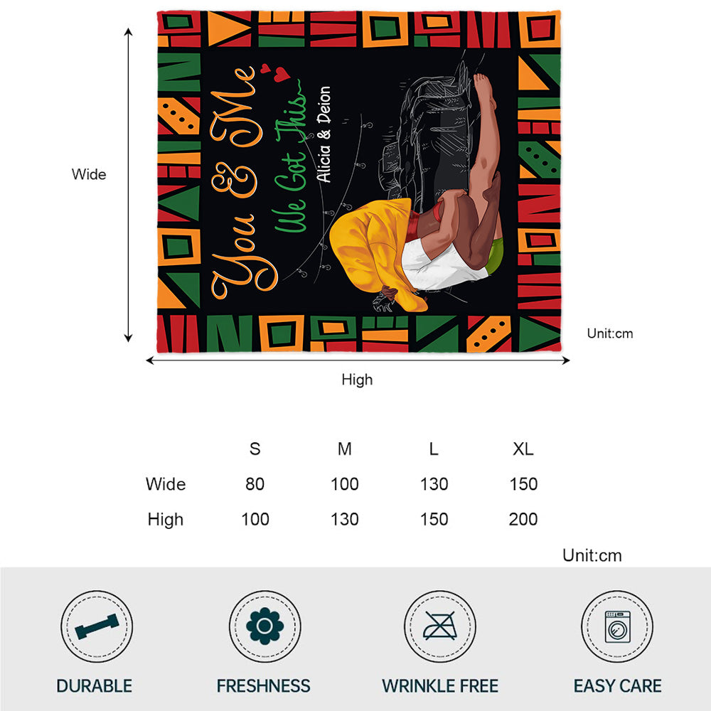 We Got This - Personalized Couple Blanket