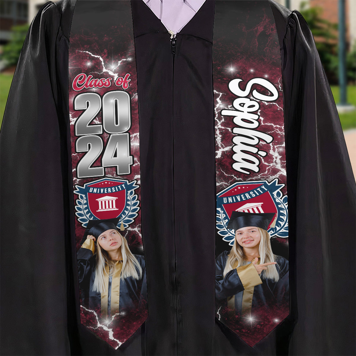 Proud Graduation 2024 - Personalized Graduation Graduation Stole