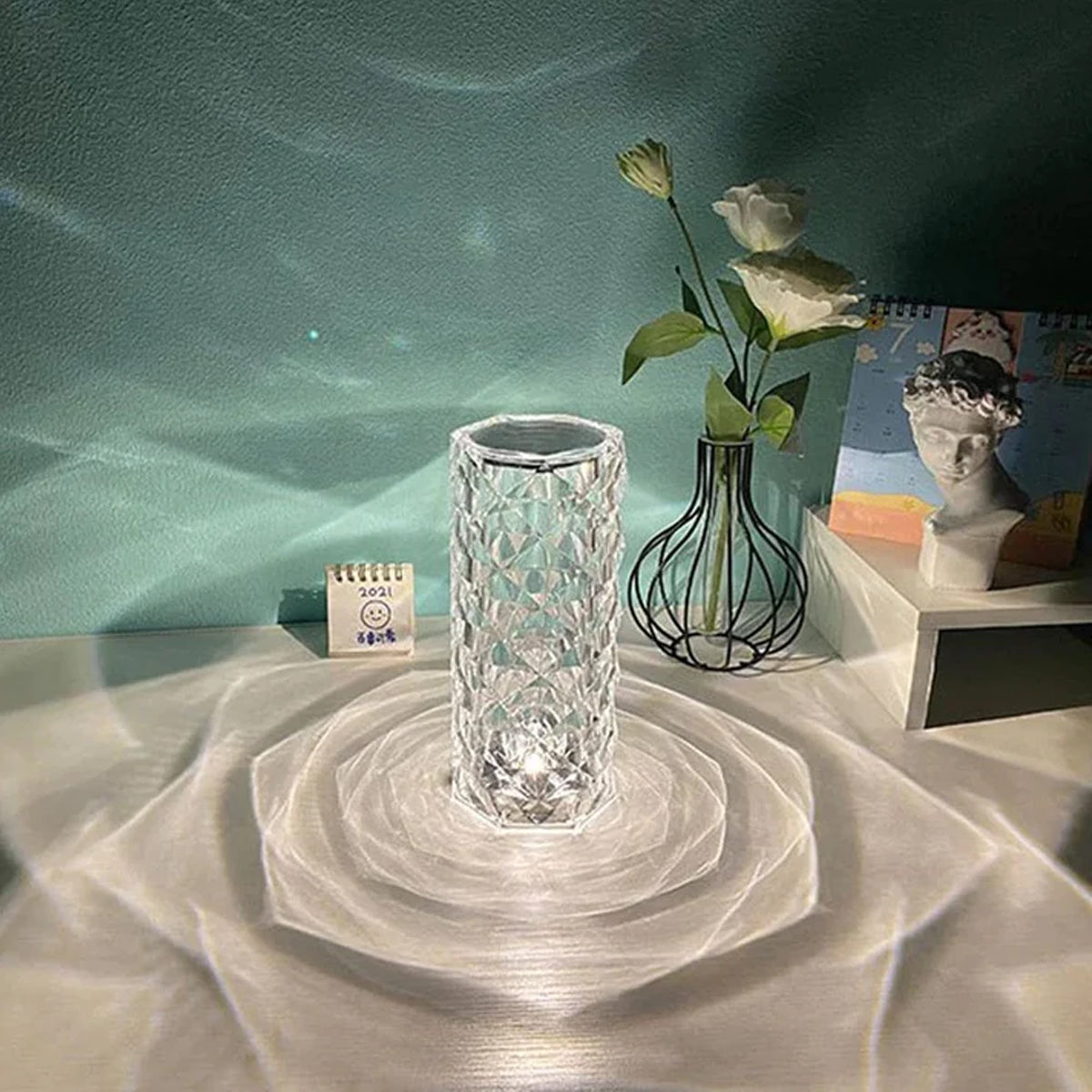 Lampe tactile Crystal Rose Diamond - Lampe tactile Crystal Rose Diamond