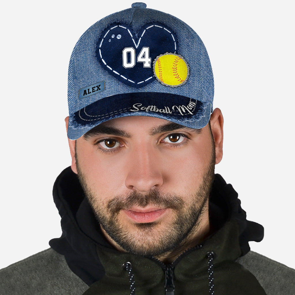 Softball Mom – Personalisierte Softball Classic Cap