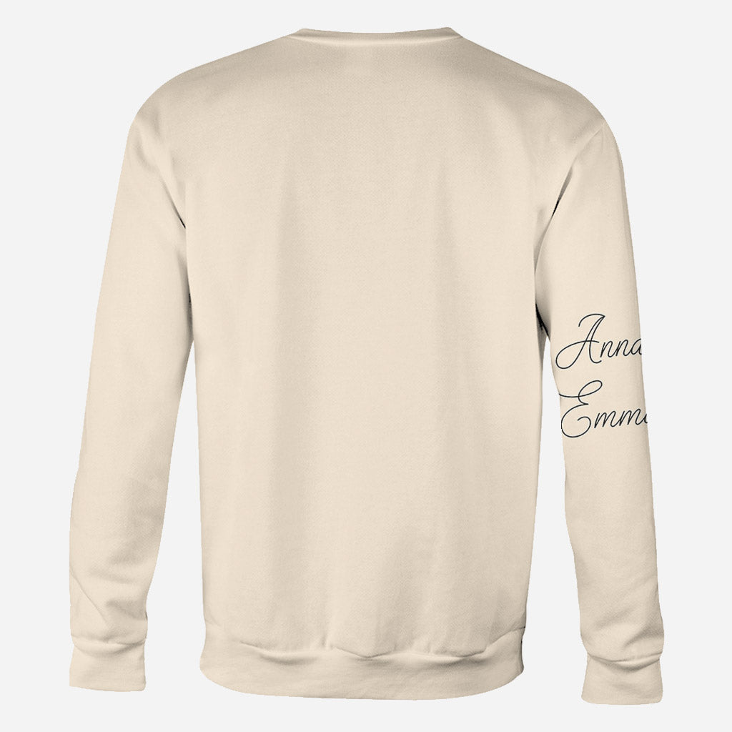 Heart Candy Flower BFF With Face Custom - Personalized Bestie All Over Shirt