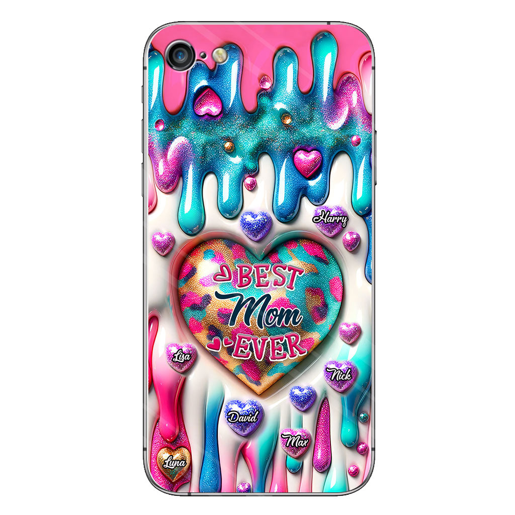 Best Mom Grandma Ever - Personalized Mother Clear Phone Case