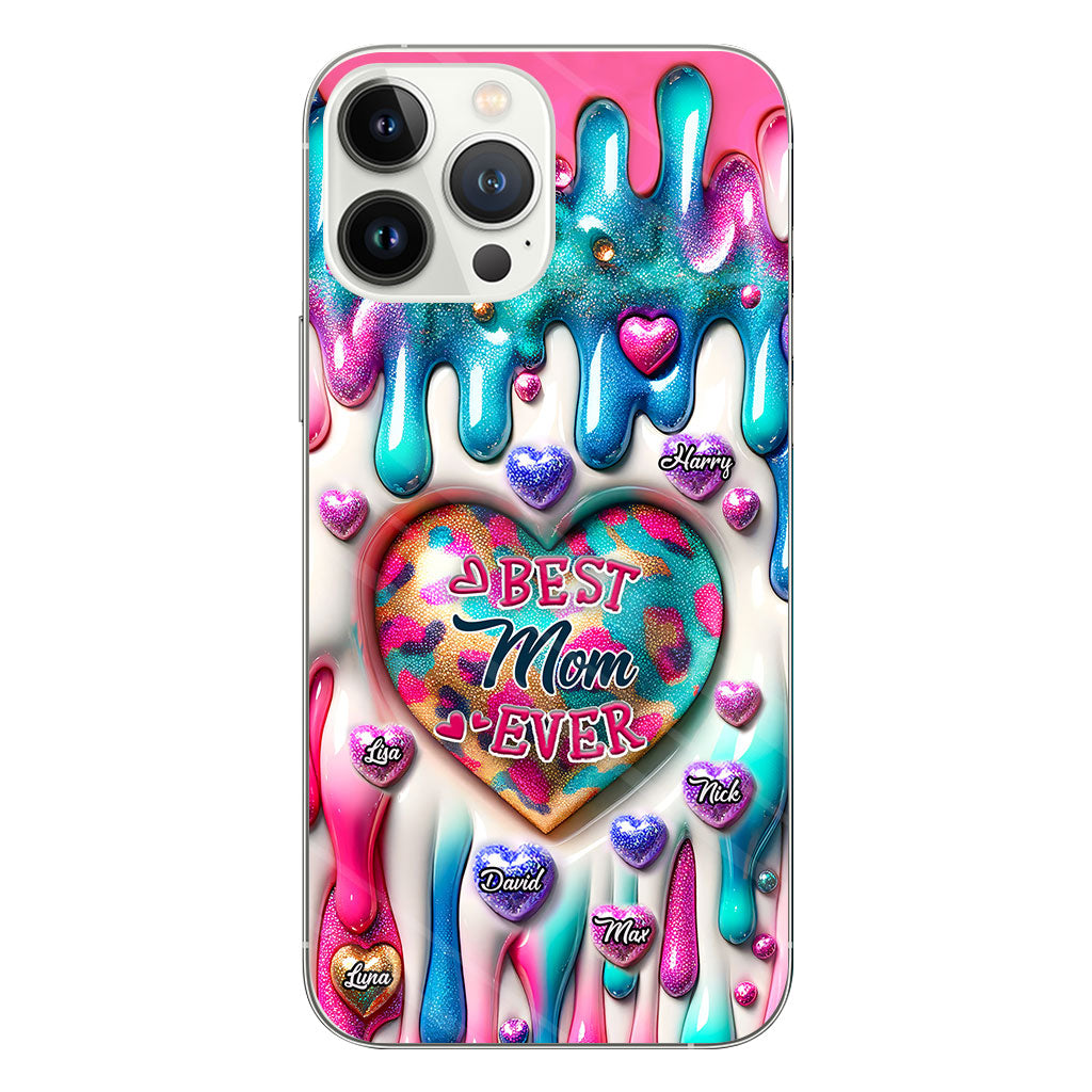 Best Mom Grandma Ever - Personalized Mother Clear Phone Case