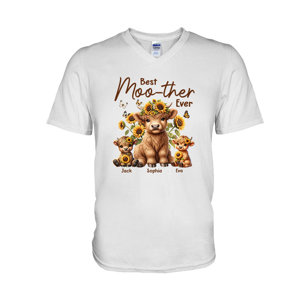 Best Moo-ther Ever - Personalized Mother T-shirt And Hoodie