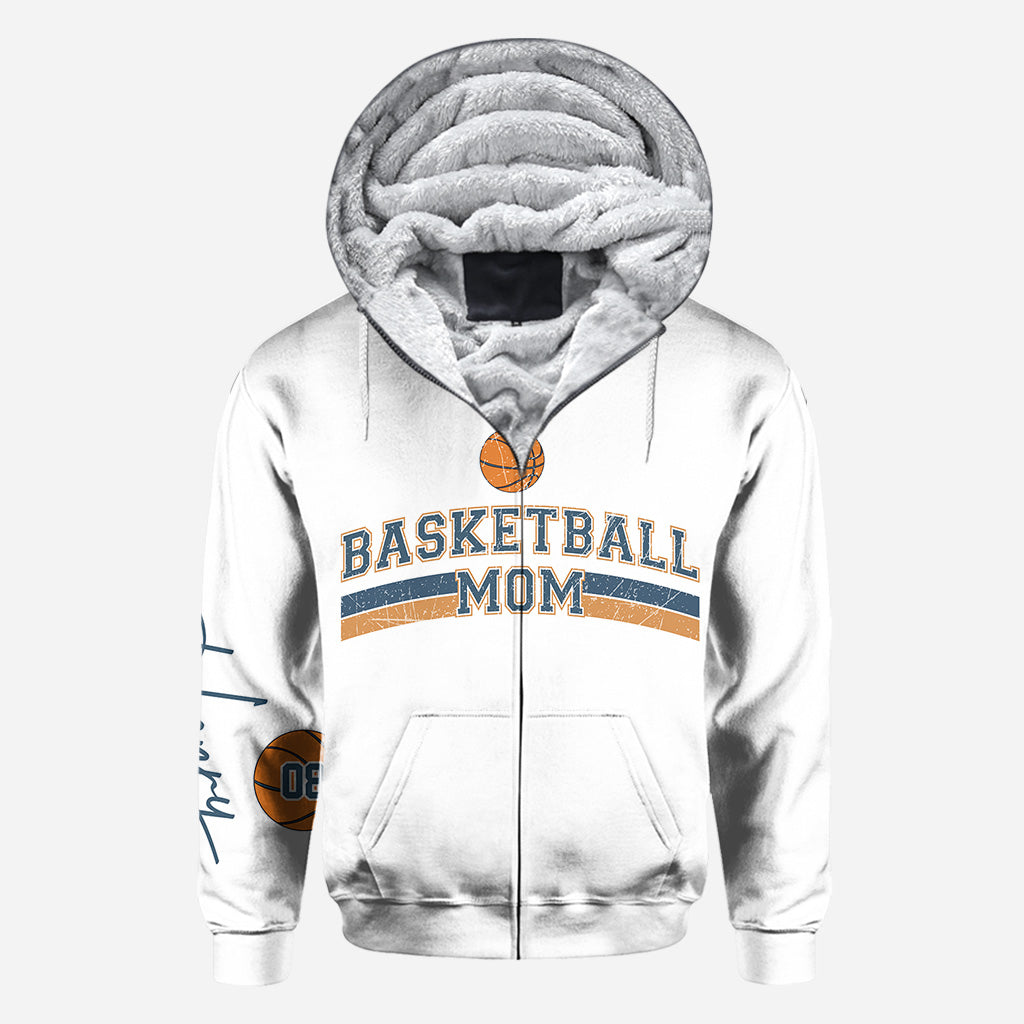 Basketball-Mama mit beliebigem Kindernamen und -nummer - Personalisiertes Basketball-Shirt