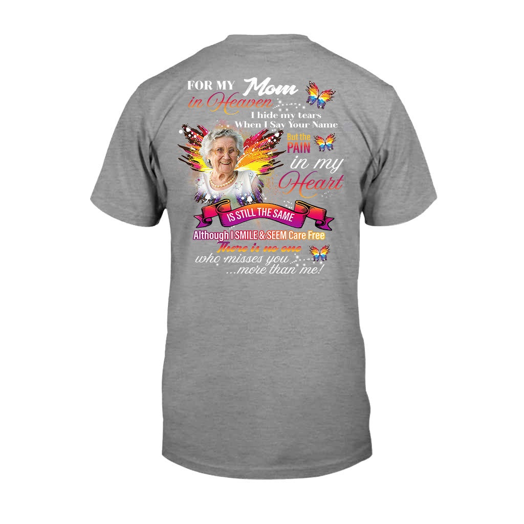 For My Any Title In Heaven I Hide My Tears When I Say Your Name - Personalized Memorial T-shirt and Hoodie