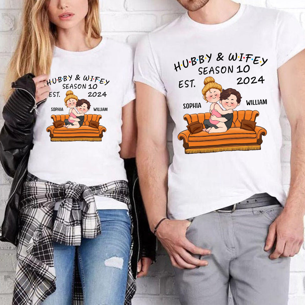 Hubby & Wifey - Personalized Husband And Wife T-shirt And Hoodie