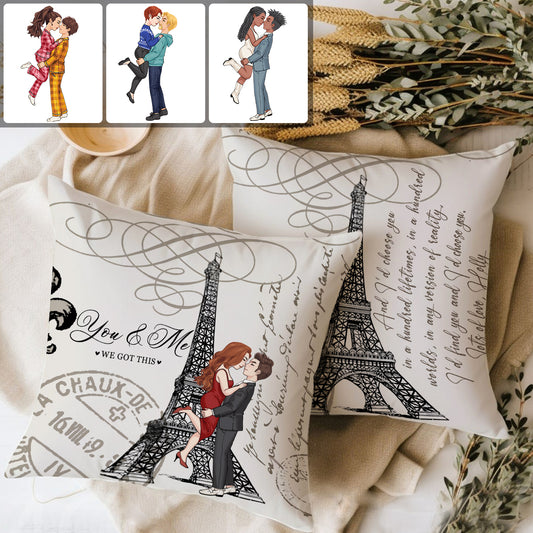 You & Me We Got This I'd Choose You - Personalized Couple Throw Pillow