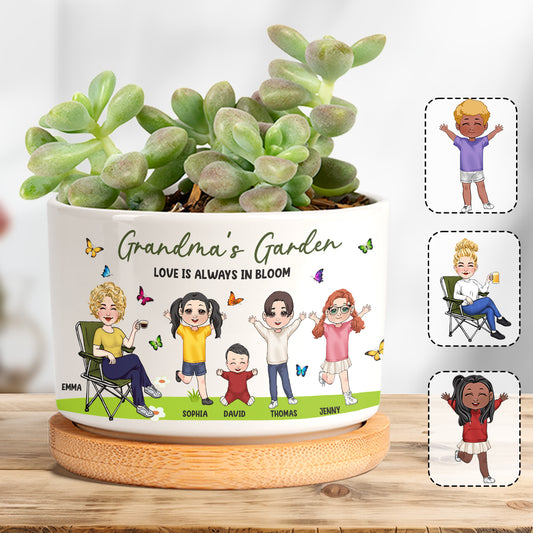 Grandma's Garden - Personalized Grandma Ceramic Plant Pot