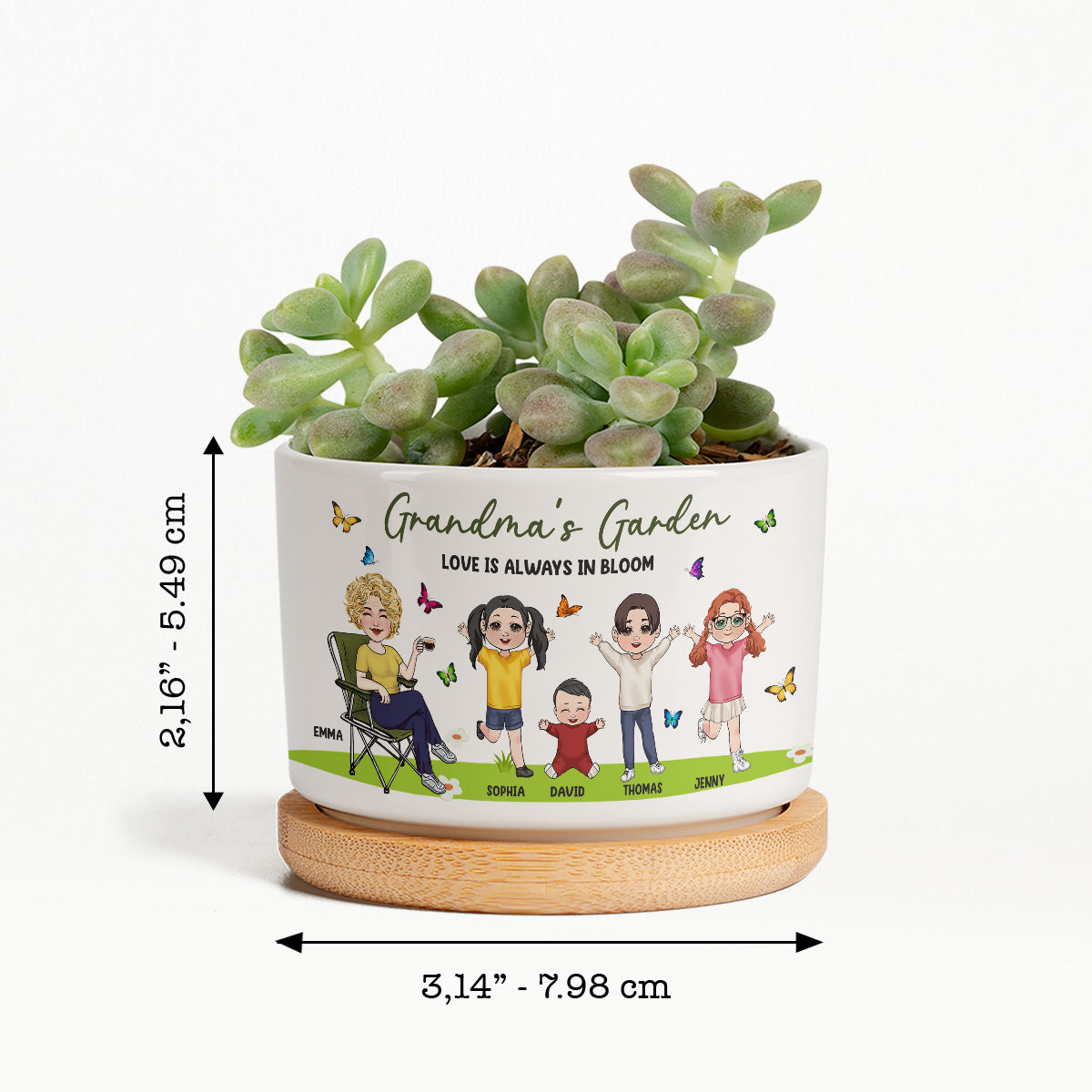 Grandma's Garden - Personalized Grandma Ceramic Plant Pot