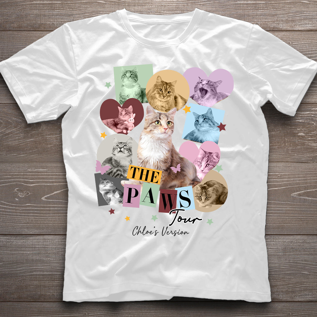 Die Paws Tour – Haustierversion – Personalisiertes Katzen-T-Shirt und Hoodie