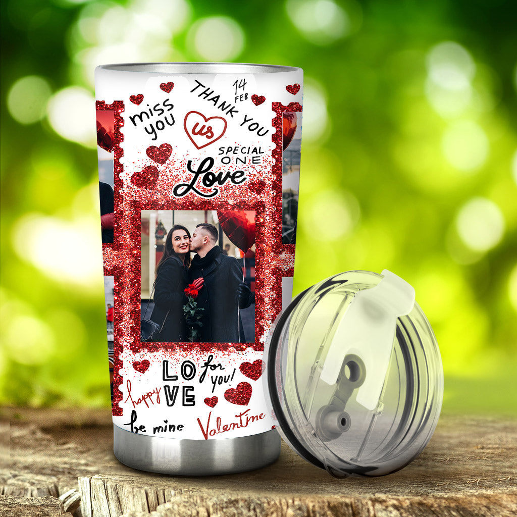 Be My Valentine - Personalized Couple Tumbler