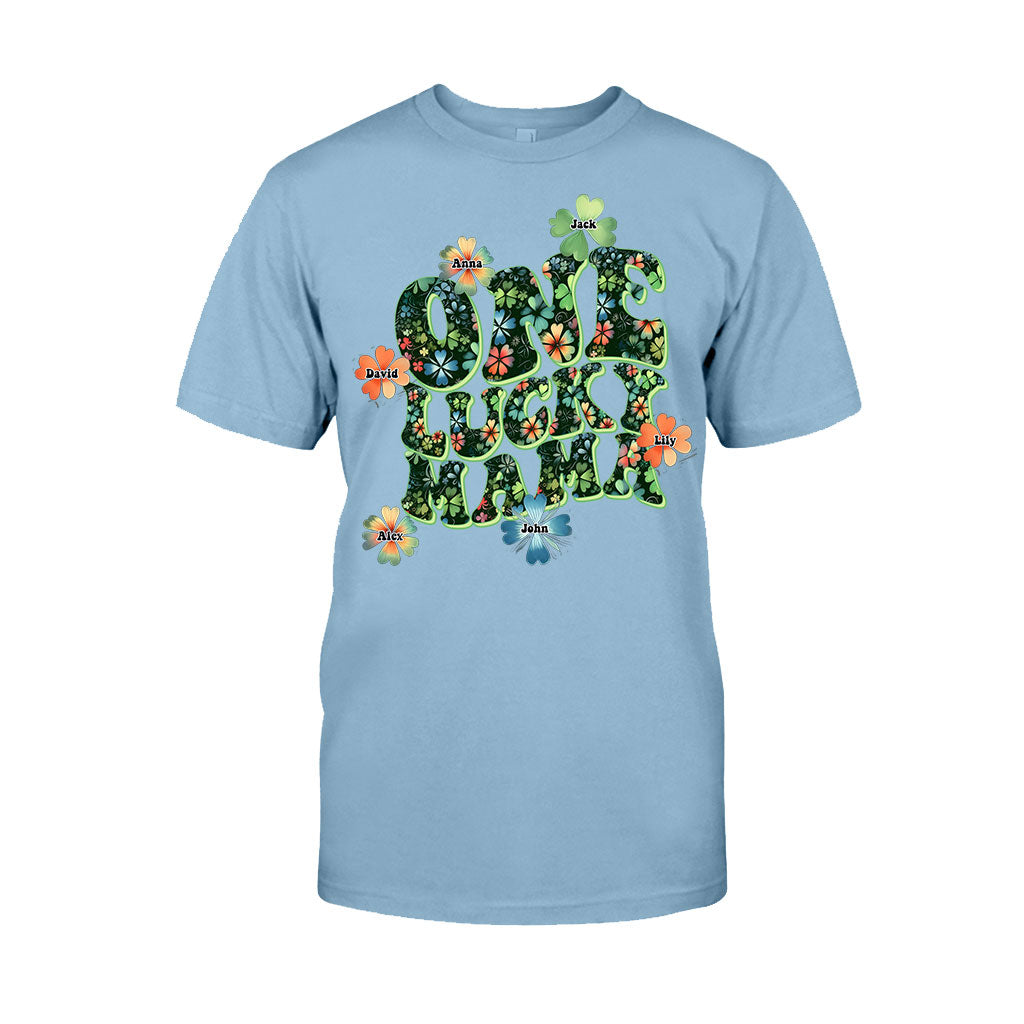 One Lucky Mama - Personalized Mother T-shirt And Hoodie