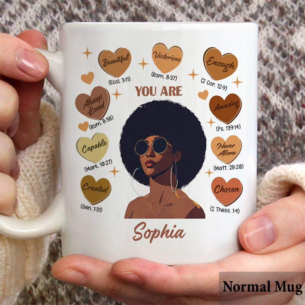 Gott sagte, du seist es – Personalisierte Tasse für Afroamerikaner