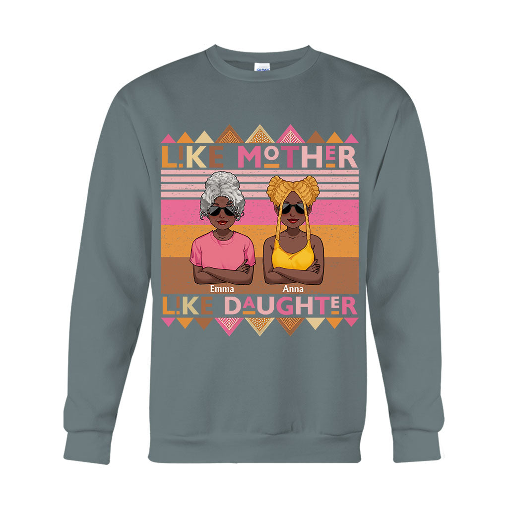 Like Mother Like Daughter - Personalized African American T-shirt And Hoodie