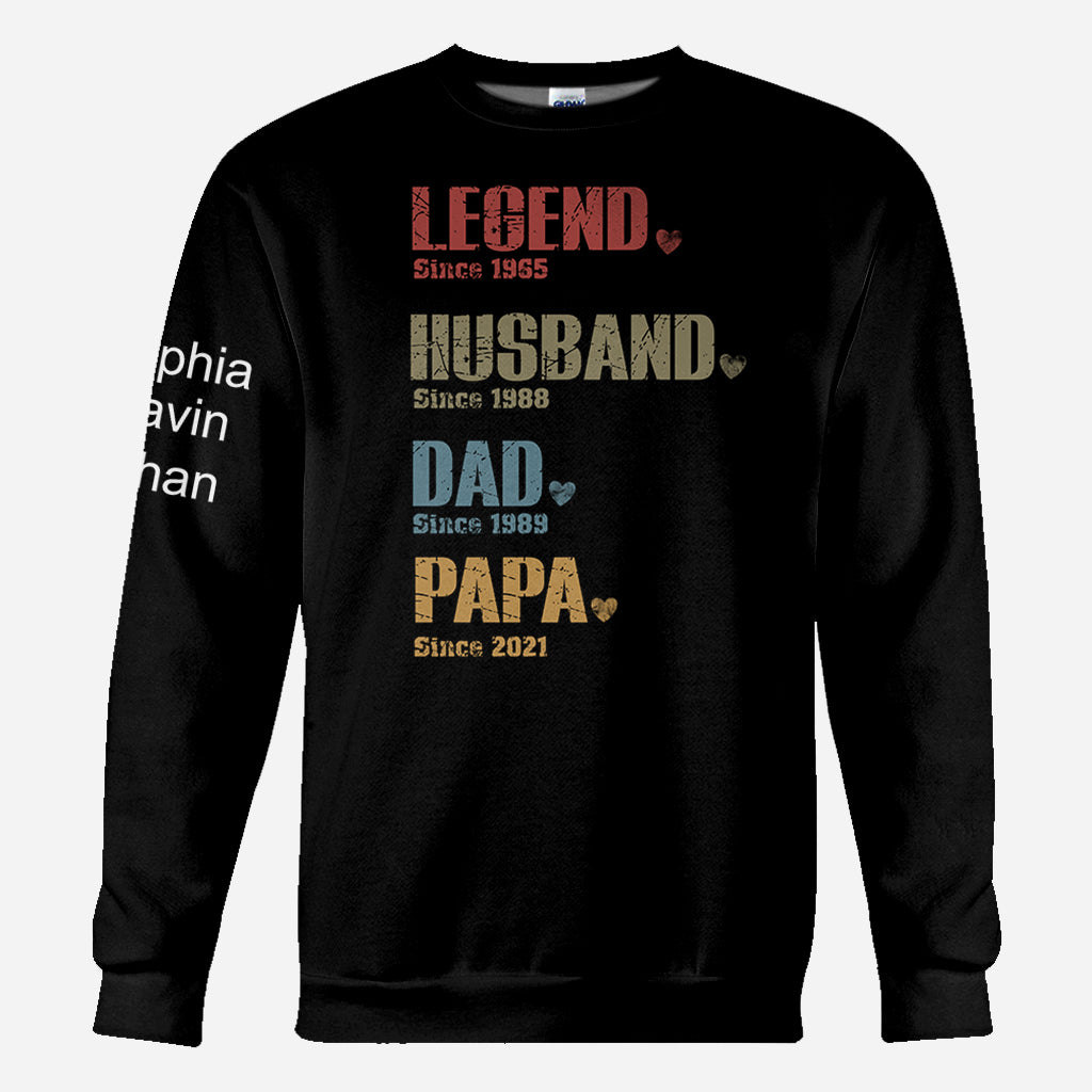 Legend Dad - Personalized Father All Over Shirt