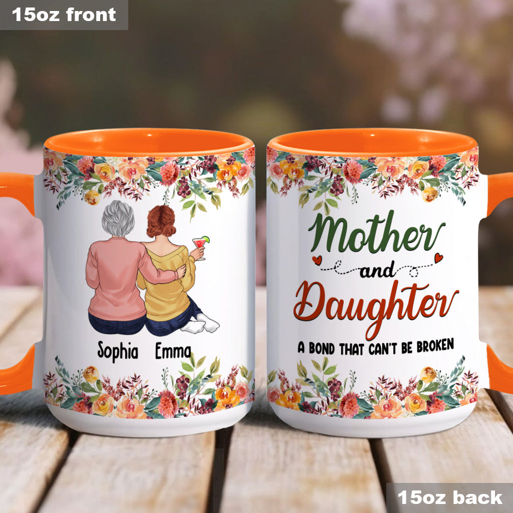 Mother And Daughters - Personalized Mother Accent Mug