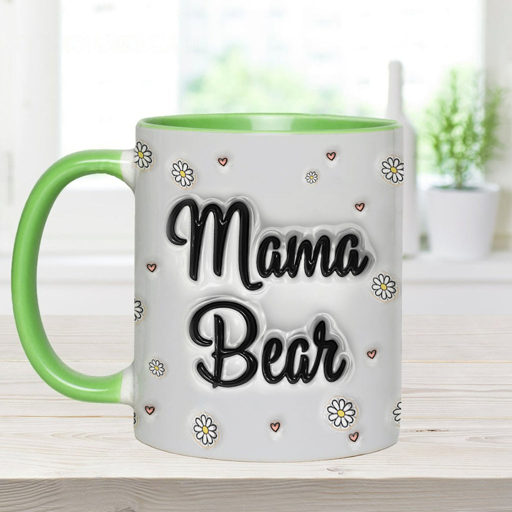 Mama Bear Inflated - Personalized Mother Accent Mug