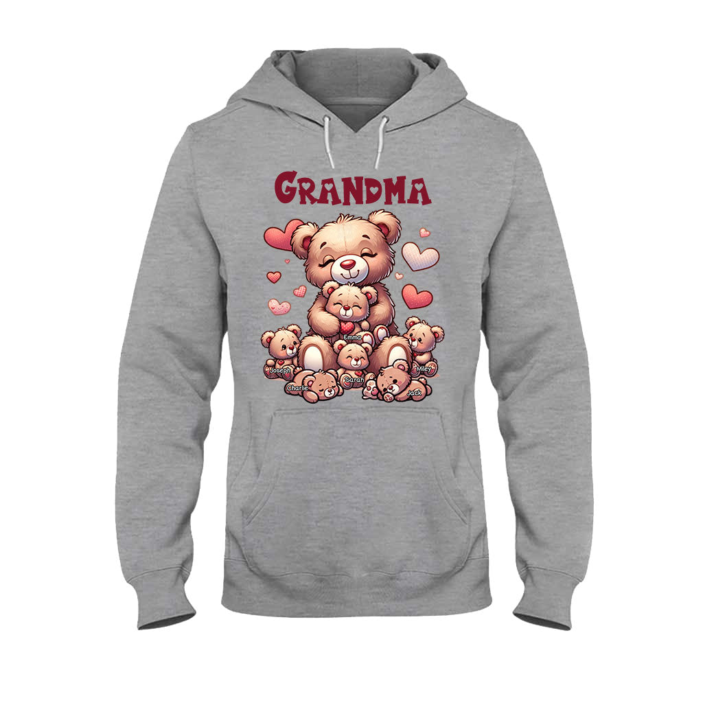 Grandma Bear - Personalized Grandma T-shirt And Hoodie