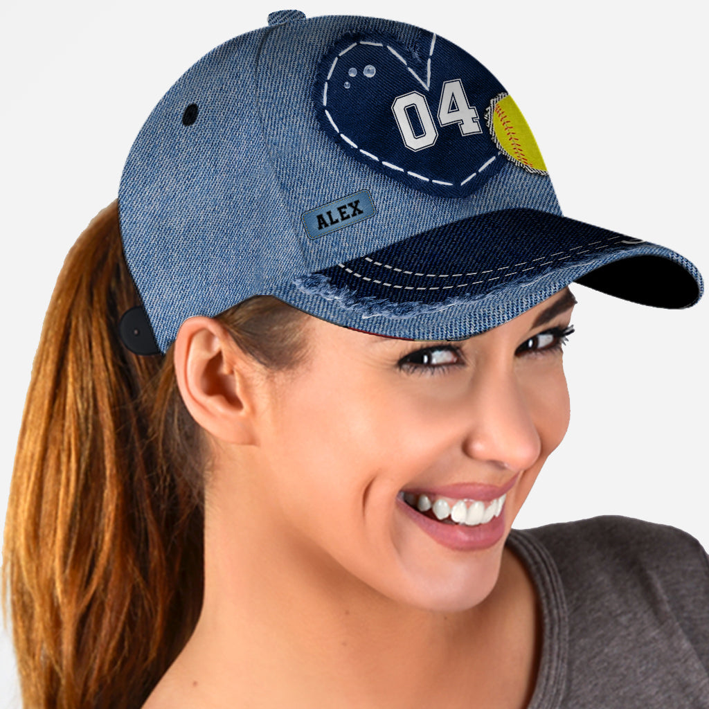 Softball Mom – Personalisierte Softball Classic Cap